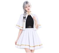 Aislor Mujer Vestido Anime Mujeres Vestidos Cosplay Trajes Medieval Elfo | Festival,Mangas Alerón,Vestido Mini Por Encima La Rodilla,Rave,Regalo De Cumpleaños,Fiesta Temática,Carnavales,Teatro