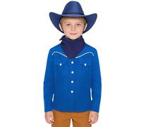 Aislor Niña Conjunto Vaquero Occidental Festival Disfraces Cosplay Fiestas Cumpleaños Rodeo Juego De Roles Azul 5-6 años
