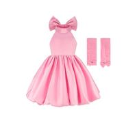 Aislor Niña Vestido Princesa Fiesta De Las Flores Elegante Bautizo 12 Años | Vestido Con Falda Burbuja Hinchada,Nudo Moño En La Espalda,Plegado Forma A,Celebración,Concurso De Belleza,Pageant,Baile