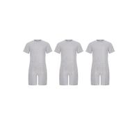 Aislor Ropa Adaptativa Para Niños Y Niñas Con Necesidades Especiales Body Con Cremallera Mono De Algodón De Manga Corta Fácil Vestir Gris 9-10 años
