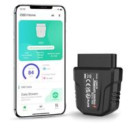 Aisniya OBD2 Bluetooth 5.4 Diagnosis, OBD Coche Diagnóstico Monitoreo en Tiempo Real de Seguridad Vehicular Lector de Código Compatible con iOS, Android