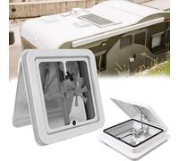 Aisny 12V Ventilador De Techo, Extractor De Techo De 14 Pulgadas Con ProteccióN Contra Insectos Tragaluz Trampilla De Techo Para Caravana/CamióN/Furgoneta
