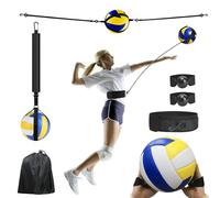 Aisny Conjunto de Equipo de Entrenamiento de Voleibol, Accesorios de Voleibol Banda de Resistencia Cinturón de Resistencia Kit de Práctica en Solitario Ajustable para Servicio de Voleibol