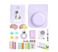 Aisnyho Kit de accesorios 12 en 1 para cámara instantánea Fujifilm Instax Mini 12 con funda para cámara, álbum de fotos y marcos, pegatina de bricolaje, lente para selfie, marco para colgar en la