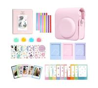 Aisnyho Mini 13 accesorios para cámara Instax Mini 13, incluye funda para cámara, álbum de fotos y marcos, filtro de colores + bonitas calcomanías de borde de película, Rosa caramelo., Colorido