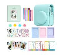 Aisnyho Mini 13 accesorios para cámara Instax Mini 13, incluye funda para cámara, álbum de fotos y marcos, filtro de colores + bonitas calcomanías de borde de película, Laguna Verde, Colorido
