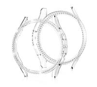 AISPORTS 2 Pack Compatible para Samsung Galaxy Watch 4 40mm Case Mujeres, Case de PC Dura Bling Gliting Crystal Diamonds Rinestonos Cubierta de Caja Protectora de Carcasa para Galaxy Watch 4 40mm