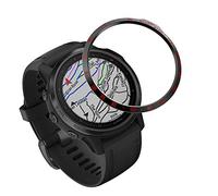 AISPORTS Anillo de Bisel Compatible con Garmin Fenix 6S / 6S Pro / 6S Zafiro Bisel Cubierta Adhesiva de Bucle Cubierta Protectora de Acero Inoxidable antiarañazos para Fenix 6S/6S Pro/6S Sapphire
