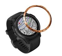 AISPORTS Anillo de Bisel Compatible con Garmin Fenix 6S / 6S Pro / 6S Zafiro Bisel Cubierta Adhesiva de Bucle Cubierta Protectora de Acero Inoxidable antiarañazos para Fenix 6S/6S Pro/6S Sapphire
