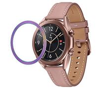 AISPORTS Anillo de Bisel Compatible con Samsung Galaxy Watch 3 45mm Cubierta Adhesiva de Bucle de Bisel Cubierta Antiarañazos de Acero Inoxidable Bisel de Metal para Samsung Galaxy Watch 3 45mm