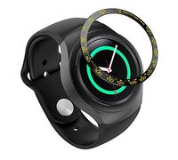 AISPORTS Anillo de Bisel Compatible con Samsung Galaxy Watch 42mm Bisel Adhesivo Marco de La Cubierta Antiarañazos Acero Inoxidable Bisel de Metal Estilo Dial de La Caja para Samsung Gear Sport/GearS2