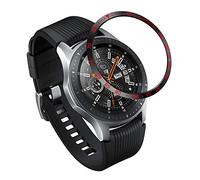 AISPORTS Anillo de Bisel Compatible con Samsung Galaxy Watch 42mm Bisel Adhesivo Marco de La Cubierta Antiarañazos Acero Inoxidable Bisel de Metal Estilo Dial de La Caja para Samsung Gear Sport/GearS2