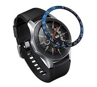 AISPORTS Anillo de Bisel Compatible con Samsung Galaxy Watch 46mm Cubierta Adhesiva de Bucle de Bisel Antiarañazos de Acero Inoxidable Bisel Carcasa protectora para Samsung Gear S3 Classic/Frontier