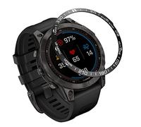 AISPORTS Bisel Estilo Compatible con Garmin Fenix 7 Bisel Anillo Adhesivo Cubierta Anti Arañazos Acero Inoxidable Metal Bisel Loop Dial Marco Círculo Funda Protectora para Garmin Fenix 7
