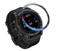 AISPORTS Bisel Estilo Compatible con Garmin Fenix 7 Bisel Anillo Adhesivo Cubierta Anti Arañazos Acero Inoxidable Metal Bisel Loop Dial Marco Círculo Funda Protectora para Garmin Fenix 7