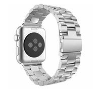 AISPORTS Compatible con Apple Watch Correa 41mm 40mm 38mm Mujeres, Pulsera Deportiva de Acero Inoxidable Ajustable Hebilla de Metal Correa de Repuesto para Apple Watch SE/iWatch Series 7/6/5/4/3/2/1