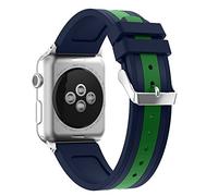 AISPORTS Compatible con Apple Watch Correa 45mm 44mm 42mm Silicona, iWatch Series 7/6/5/4/3 Correa Mujer Hombre Pulsera Correa de Repuesto para 42mm/44mm/45mm Apple Watch Series 7/6/5/4/3/2/ 1/SE