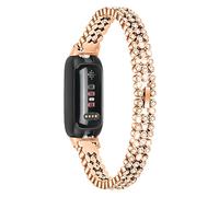 AISPORTS Compatible con Fitbit Inspire 3 Correa para Mujer,Crystal Bling Glitter Diamonds Rhinestones Jewelry Wristband Metal Hebilla Pulsera Correa de Repuesto para Fitbit Inspire 3 Activity Tracker