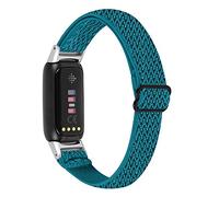AISPORTS Compatible con Fitbit Luxe Correa de Nylon, Brazalete de Nylon con Tejido Elástico Trenzado Elástico Ajustable Correa de Repuesto de Pulsera Deportiva para Monitor de Actividad Fitbit Luxe