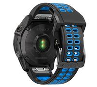 AISPORTS Compatible con Garmin Fenix 5 Correa Silicona, 22mm Quick Fit Reloj Correa Suave Sport Muñequera Correa de Reemplazo para Garmin Fenix 7/6/6 Pro/5/5 Plus/Instinct 2/Epix Gen 2/Quatix 5/6