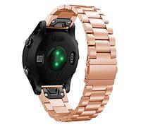 AISPORTS Compatible con Garmin Instinct 2S Correa de Acero Inoxidable, 20mm Ajuste Rápido Correa de Reloj Pulsera Ajustable Hebilla de Metal Correa de Repuesto para Garmin Descent Mk2S/D2 Delta S