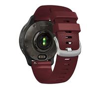 AISPORTS Compatible con Garmin Vivoactive 3 Correa de Silicona, 20mm Correa de Reloj de Liberación Rápida Correa de Repuesto Suave para Garmin Forerunner 55/245/645/D2 Air X10/Approach S12/S40/S42