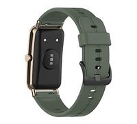 AISPORTS Compatible con Huawei Watch Fit Mini Correa, Pulsera Deportiva de Silicona Suave de Liberación Rápida de 16mm, Pulsera con Hebilla de Metal, Correa de Repuesto para Huawei Watch Fit Mini