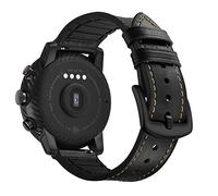 AISPORTS Compatible con Samsung Galaxy Watch 3 45mm Correa Mujeres Hombres, 22mm Suave Cuero Transpirable Silicona Híbrido Deporte Pulsera Pulsera Correa de Reemplazo para Samsung Galaxy Watch 46mm/S3