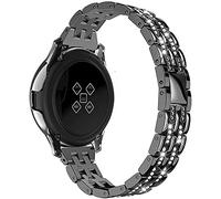 AISPORTS Compatible con Samsung Galaxy Watch 46mm Correa de 45mm,22mm de Liberación Rápida Glitter Diamond Jewelry Wristband Hebilla de Metal Correa de Repuesto para Samsung Galaxy Watch3 45mm/Gear S3