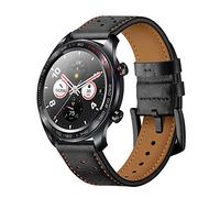 AISPORTS Correa de Cuero Compatible con Samsung Galaxy Watch 3 45mm Correa, 22mm Cuero Suave Transpirable Pulsera Deportiva Hebilla de Metal Pulsera Correa de Repuesto para Galaxy Watch 46mm/S3