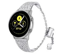 AISPORTS Correa de Reloj de Liberación Rápida de 20mm Compatible con Samsung Galaxy Watch 3 Correa de 41mm para Mujer,Correa de Repuesto de Pulsera de Joyería para Galaxy Watch 42mm/Active2/Active