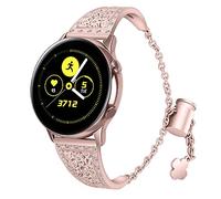 AISPORTS Correa de Reloj de Liberación Rápida de 22mm Compatible con Garmin Vivoactive 4 Correa para Mujer,Correa de Repuesto de Diamantes Brillo Delgado para Ama*zfit GTR 2/GTR 2e/GTR 47mm/Stratos