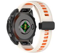 AISPORTS Correa de Silicona Compatible con Garmin Fenix 8 43mm/7S/7S Pro/6S/6S Pro/5S/5S Plus, Correa de Reloj de Ajuste Rápido de 20mm con Hebilla Magnética Correa de Repuesto para Garmin Instinct 2S
