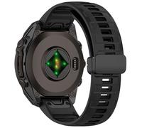AISPORTS Correa de Silicona Compatible con Garmin Fenix 8 51mm/7X/7X Pro/6X/6X Pro/5X/5X Plus/3/3 HR, Correa de Reloj de 26mm con Hebilla Magnética Correa de repuesto para Garmin Epix Pro Gen 2 51mm