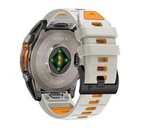 AISPORTS Correa de Silicona Compatible con Garmin Tactix 7/7 Pro/Bravo/Charlie/Delta Strap, 26mm Correa de Reloj de Ajuste Rápido Suave Transpirable Correa de Repuesto para Garmin Instinct 2X Solar