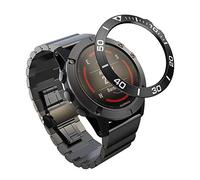 AISPORTS Diseño de Bisel Compatible con Garmin Fenix 5X/Fenix 5X Plus Cubierta Adhesiva de Anillo de Bisel,Protección Antiarañazos Cubierta Protectora de Bucle de Bisel de Metal para Fenix 5X/5X Plus