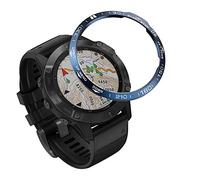 AISPORTS Diseño de Bisel Compatible con Garmin Fenix 6/Fenix 6 Pro Cubierta Adhesiva de Anillo de Bisel,Protección Antiarañazos Cubierta Protectora de Bucle de Bisel de Metal para Fenix 6/Fenix 6 Pro