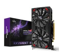 AISURIX RX 5500 XT - Tarjeta gráfica GDDR6 de 8 GB, 128 bits, 2XDP, HDMI, PCI Express 4.0 x 8, 8 pines con sistema inteligente de ventilador, tarjetas de video para computadora para juegos con 2