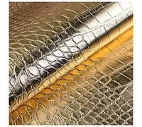AITAF Tela Polipiel Negra Tela Impermeable para Tapizar Dorado Tela De Cuero PU Tela Ecopiel Al Metro Polipiel Imitación Cuero Azul Ancho 138cm Venta De Polipiel por Metros (Color : Gold)
