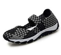 Aitaobao Mujer Verano de Tejidas Ligeras Slip On Sports Shoes Casual Deportivos Respirable para Malla Elástico Zapatos