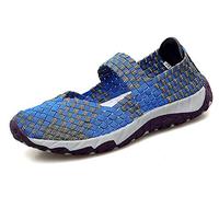 Aitaobao Mujer Verano de Tejidas Ligeras Slip On Sports Shoes Casual Deportivos Respirable para Malla Elástico Zapatos