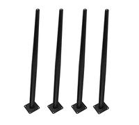 AITEKODVG Muebles de Metal Modernos Piernas 4pcs Pies de sofá cónicos Rectos para proyectos en el hogar de reemplazo de Mesa Pierna para sillón de TV