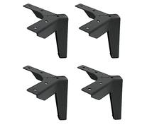 AITEKODVG Pendías de Mesa de Metal de Muebles de Bricolaje, 4 pcs Patas de sofá triángulo Negro, Patas de Soporte de Muebles Muebles de bricol