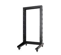 Aiten Data Armario Rack de Marco Abierto 15U de 2 Columnas Post 19″ con Ruedas (600 x 600 x 878 mm)