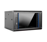 Aiten Data Armario Rack Mural 19" 6U Medidas 600 x 600 x 370 mm Montado. Incluye Tornillos de Montaje y 2 Llaves para Cerradura Frontal