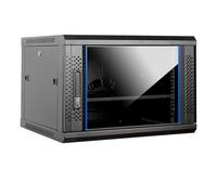 Aiten Data Armario Rack Mural 19" 9U Medidas 600 x 600 x 510 mm. Incluye Bandeja Fija, 2 Escuadras Laterales en L, 1 Ventilador de Techo de 120 mm, Tornillos de Montaje y 2 Llaves