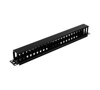 Aiten Data Organizador de Cables para Armario Rack 19” 1U de Plástico y con Tapa. Medidas 480 x 60 mm