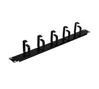 Aiten Data Organizador de Cables Metálico 1U sin Tapa Negro