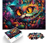 AITEXI Juego de puzzle de Alicia en el País de las Maravillas, 1000 piezas, madera, rompecabezas de dibujos animados, juegos educativos, alivio del estrés, rompecabezas (50 x 75 cm) para todas las