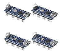AITIAO 4 unids Nano V3.0 ATmega328P Módulo CH340G 5V 16M Mini USB Micro Controlador Desarrollo Junta con PIN Cabeceras Pin Soldado Compatible con Arduino IDE(sin cable USB)